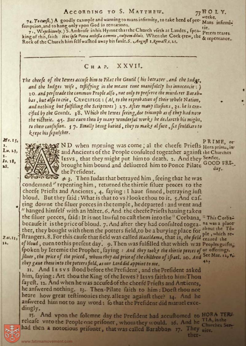 Original Douay Rheims Catholic Bible scan 2361