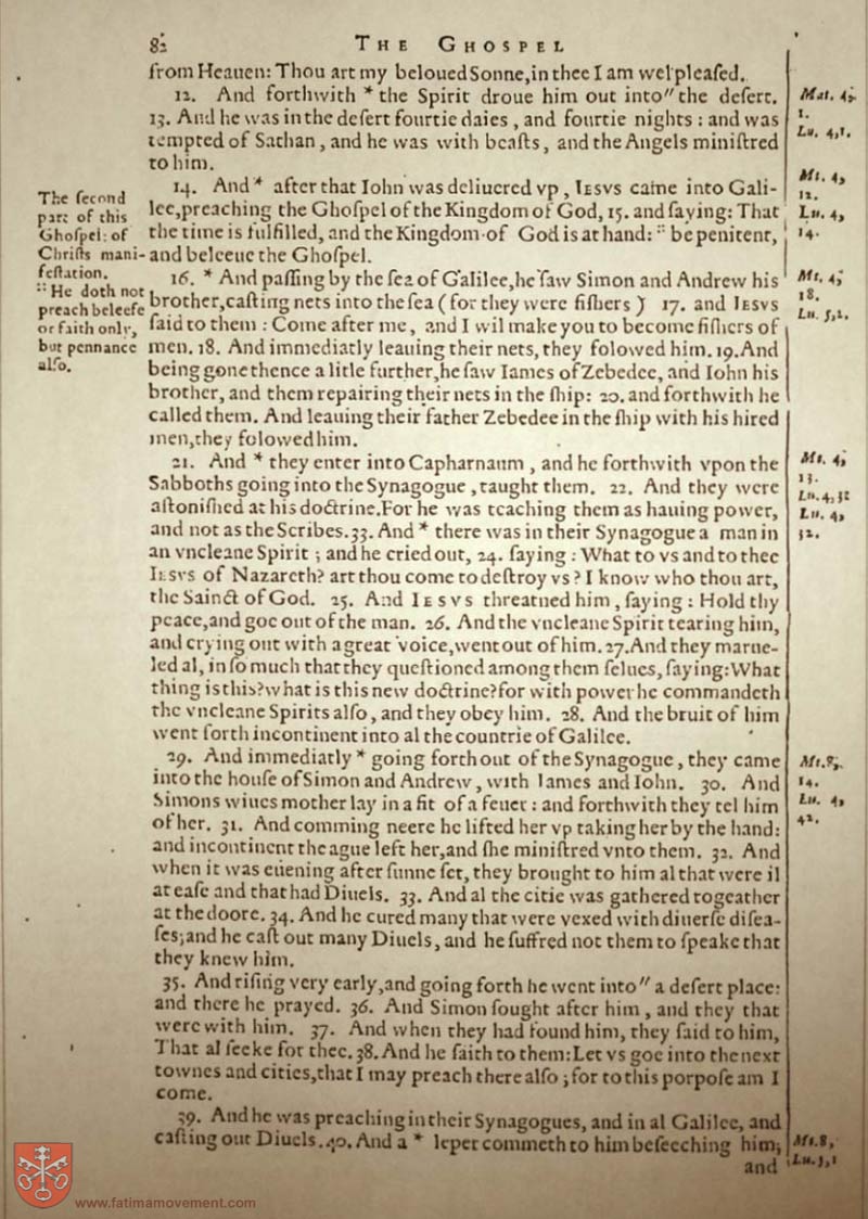 Original Douay Rheims Catholic Bible scan 2370