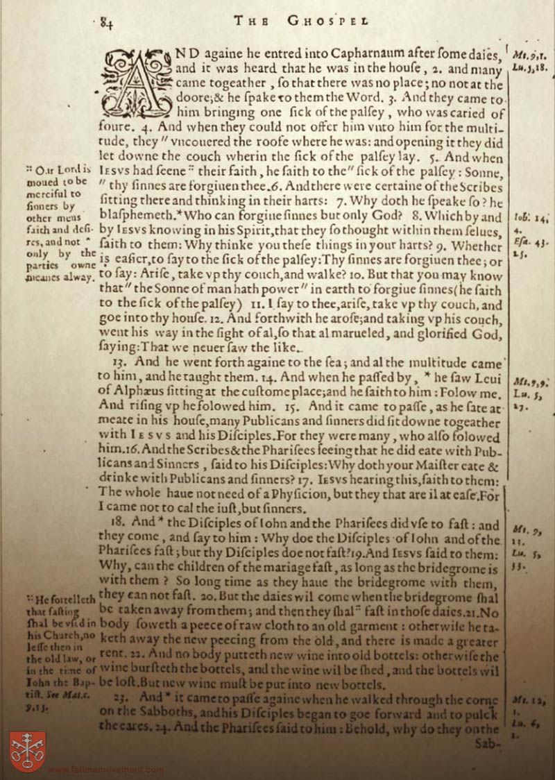 Original Douay Rheims Catholic Bible scan 2372