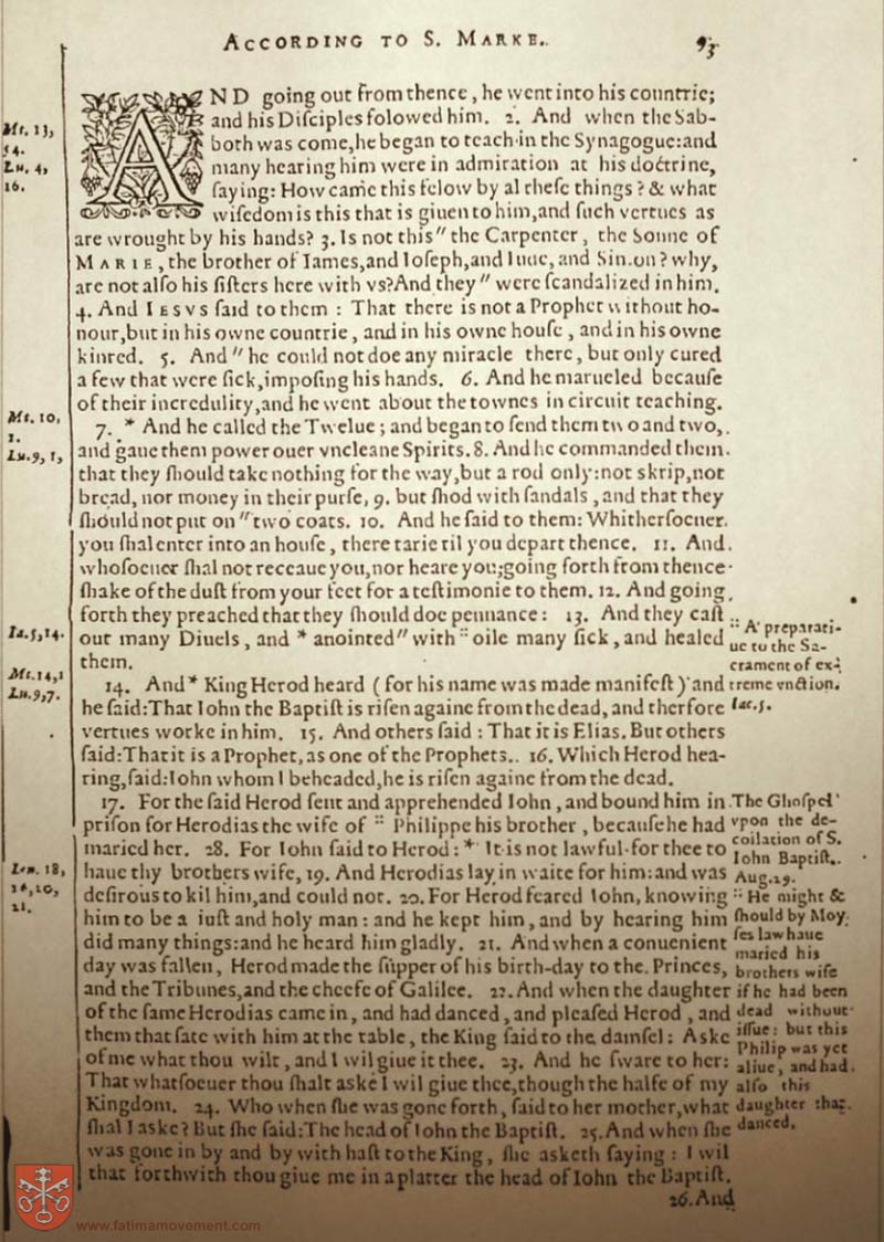 Original Douay Rheims Catholic Bible scan 2381