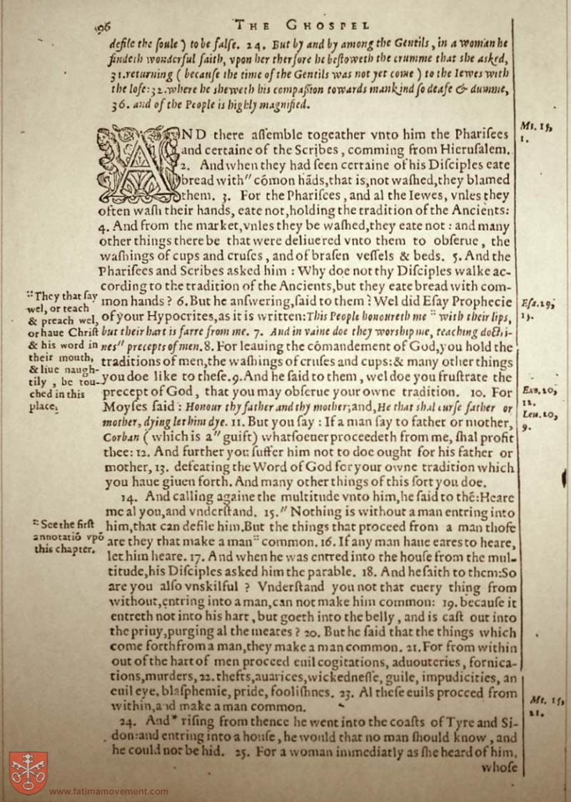 Original Douay Rheims Catholic Bible scan 2384