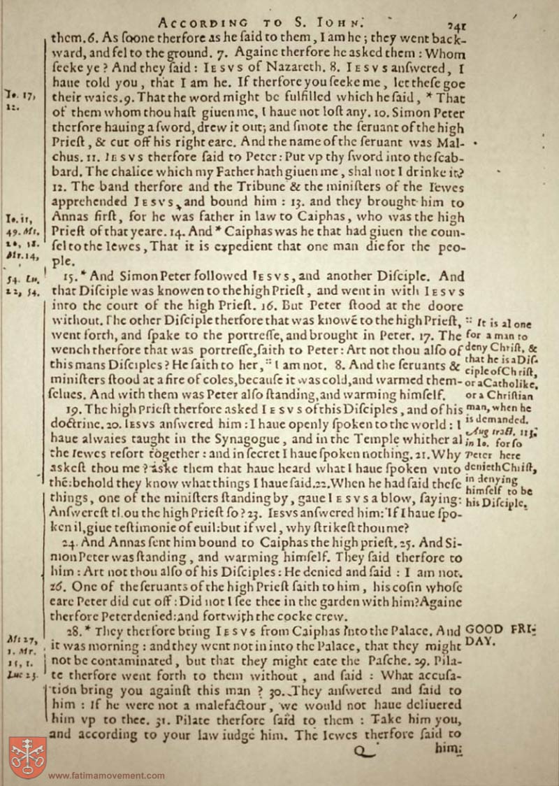 Original Douay Rheims Catholic Bible scan 2528
