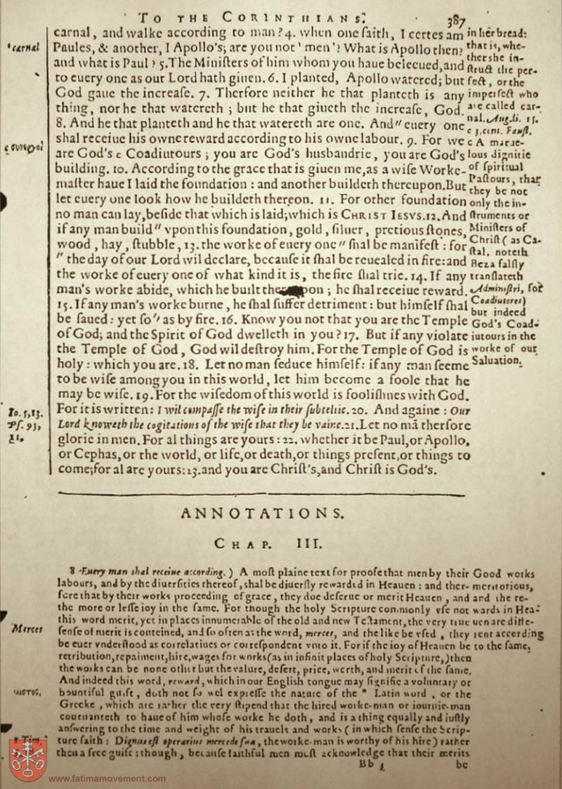 Original Douay Rheims Catholic Bible scan 2676