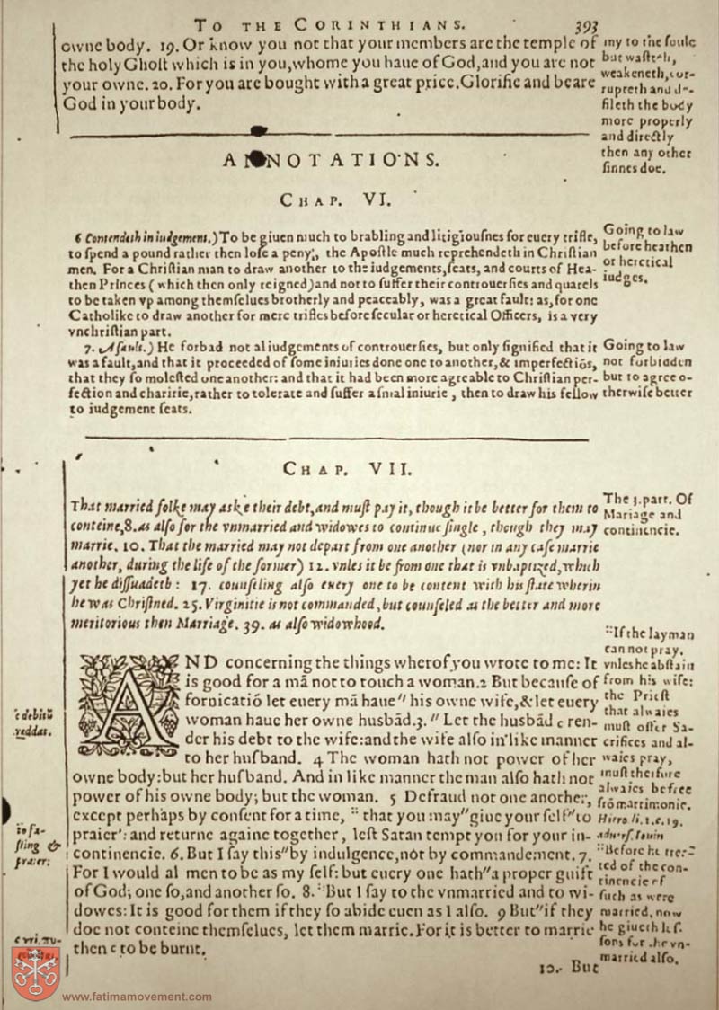 Original Douay Rheims Catholic Bible scan 2682