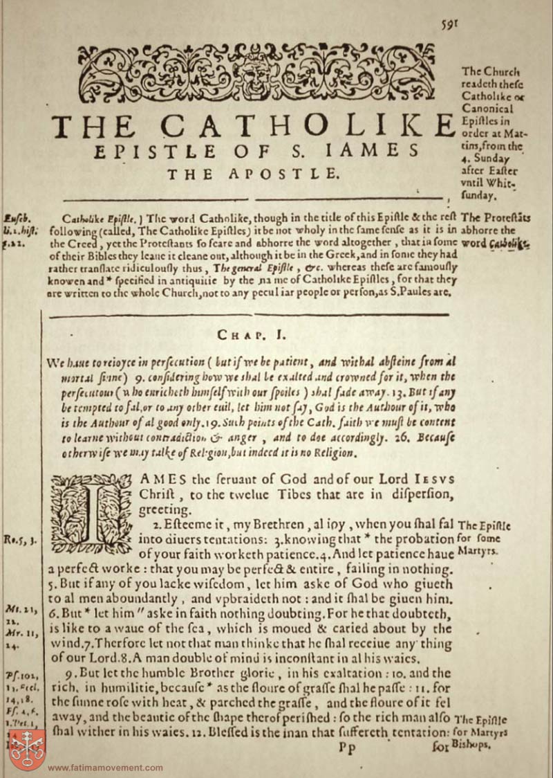 Original Douay Rheims Catholic Bible scan 2880