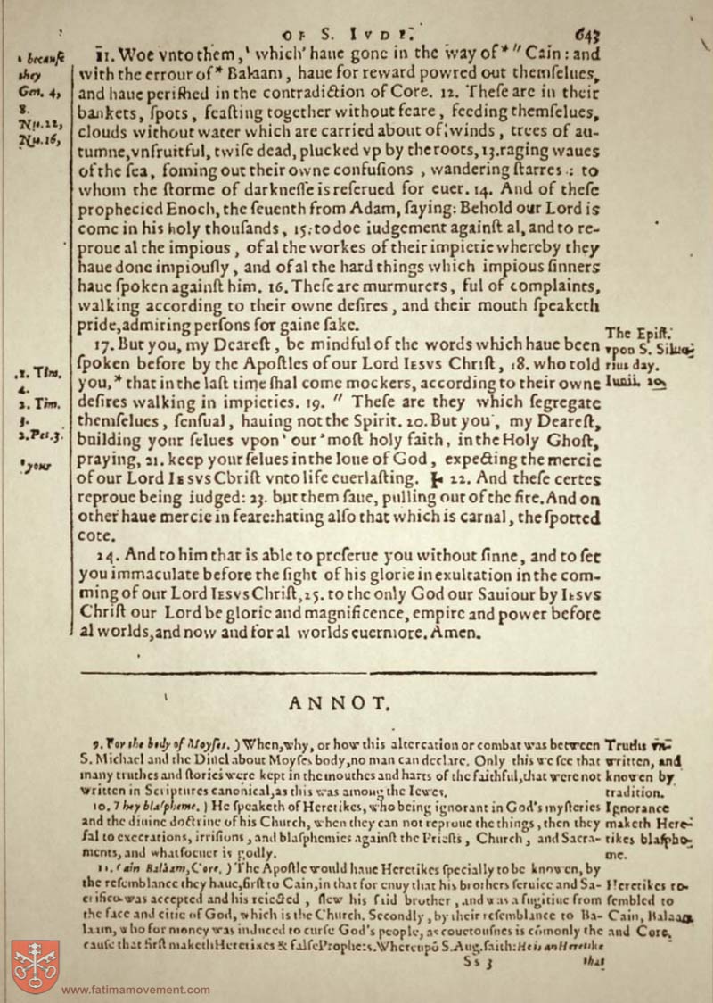 Original Douay Rheims Catholic Bible scan 2932