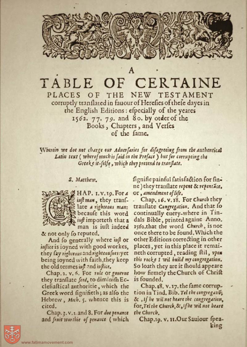 Original Douay Rheims Catholic Bible scan 2985