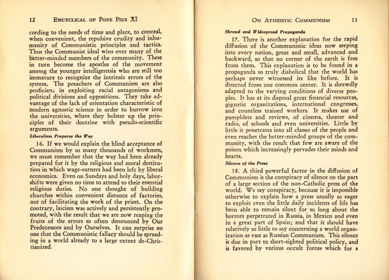 Antipope Pius XI Atheistic Communism Encyclical scan 08
