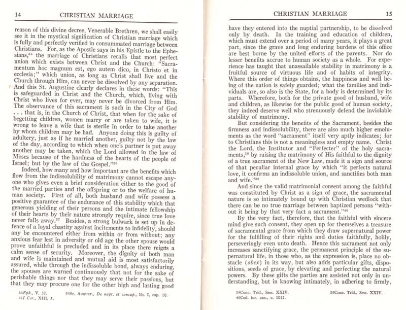 Pius XI Encyclical Christian Marriage page 09