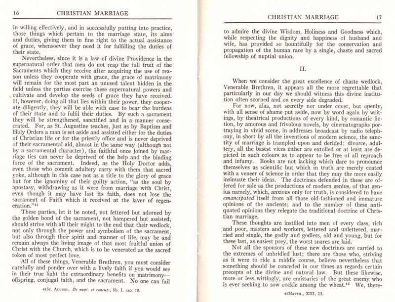 Pius XI Encyclical Christian Marriage page 10