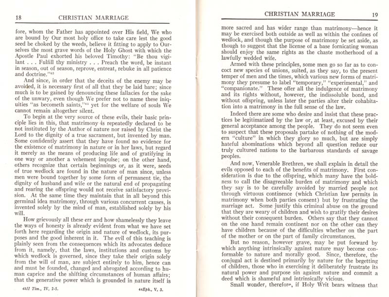 Pius XI Encyclical Christian Marriage page 11