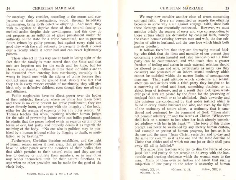 Pius XI Encyclical Christian Marriage page 14