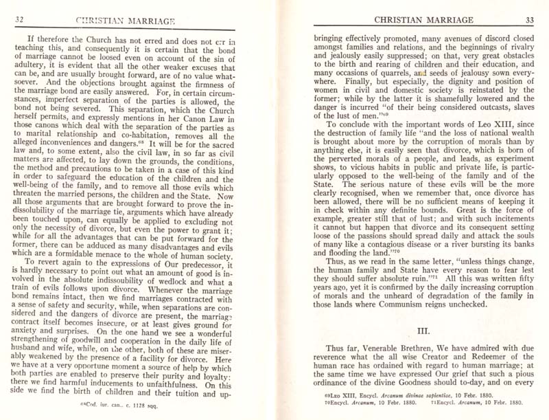 Pius XI Encyclical Christian Marriage page 18