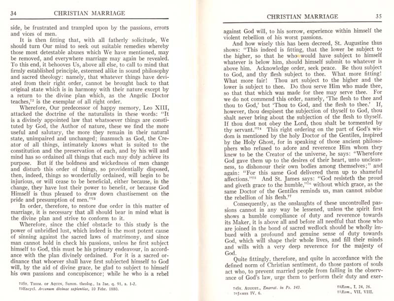 Pius XI Encyclical Christian Marriage page 19