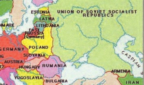 Pre World War II European borders