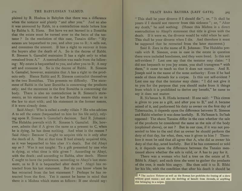 Page 305 of Volume VI of the Babylonian Talmud