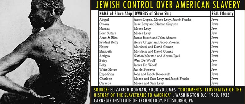 Jewish control over slavery in America