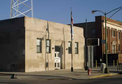 Chicago's old 16th District Police Station shares a parking lot with Illinois' oldest Masonic Temple