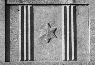 Chicago's old 16th District Police Station is adorned with Jewish Stars of David in its stonework.