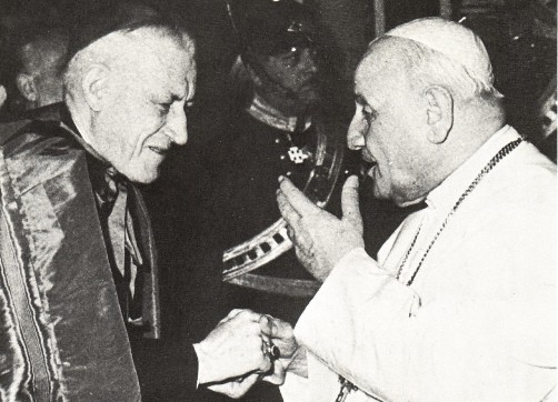 John XXIII displays the Masonic handshake