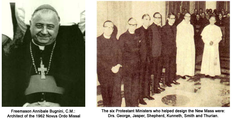 Architects of the 1962 and 1969 Novus Ordo Mass Liturgies