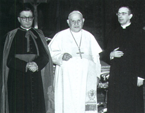 Antipope John XXIII with Talmudic Opus Dei Founder Jose Escriva