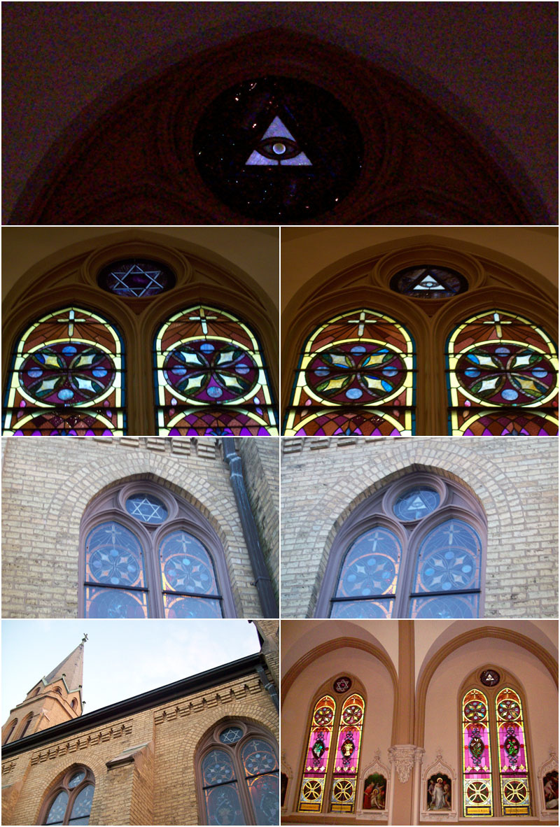 St Mary Parish Buffalo Grove Illuminati Stained Glass Windows