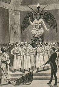 A Ceremony for Baphomet inside the Masonic Lodge
