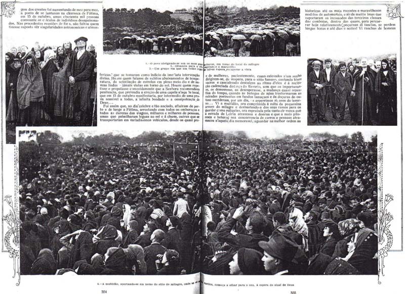 Third Secret of Fatima - Newspaper coverage of the 1917 Miracle of the Sun at Fatima.