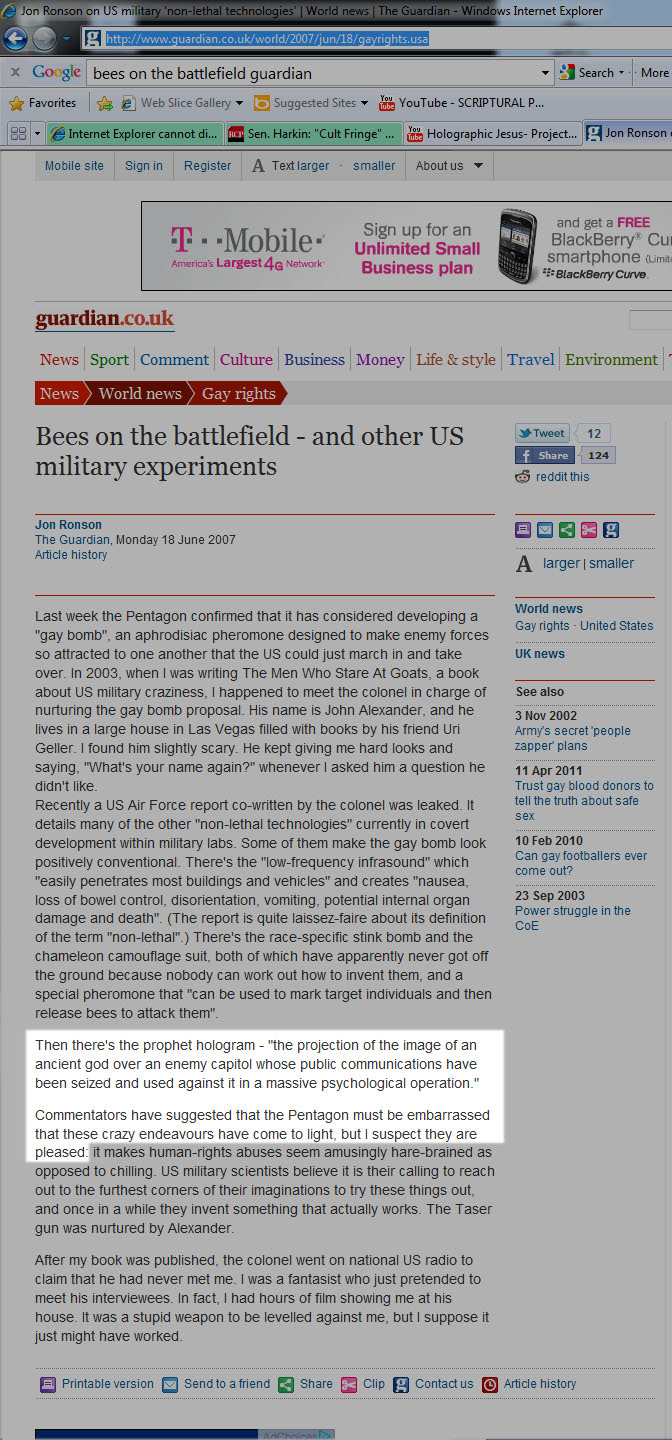 Bees on the battlefield - UK Telegraph