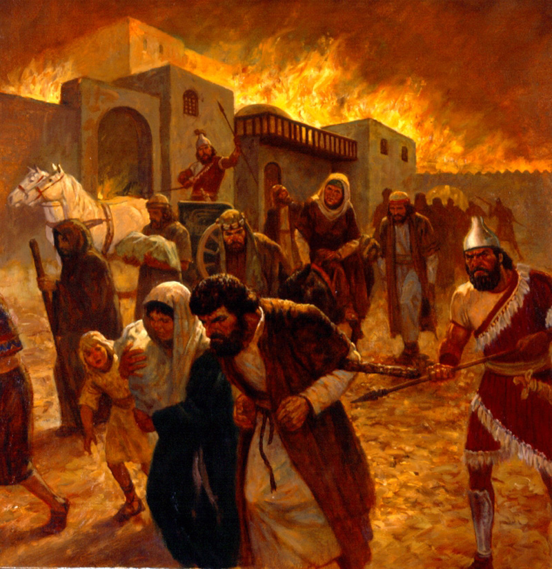 Depiction of the Destruction of Jerusalem, 70 A.D.