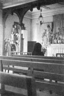 Sister Lucia in her convent in Tuy, Spain where the Trinitarian Theophany was revealed to her on 13 June, 1929.