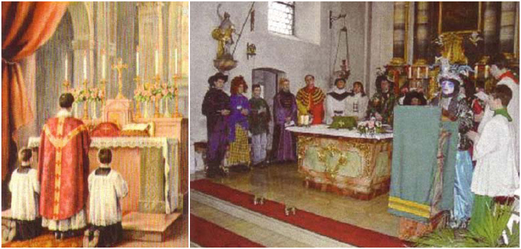 The Holy Sacrifice of the Mass (pre-1962) vs. The 1969 Novus Ordo (New Order) Mass