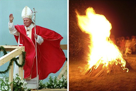 John Paul II fire