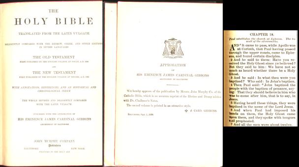 Acts XIX from an 1883 Haydock revision
