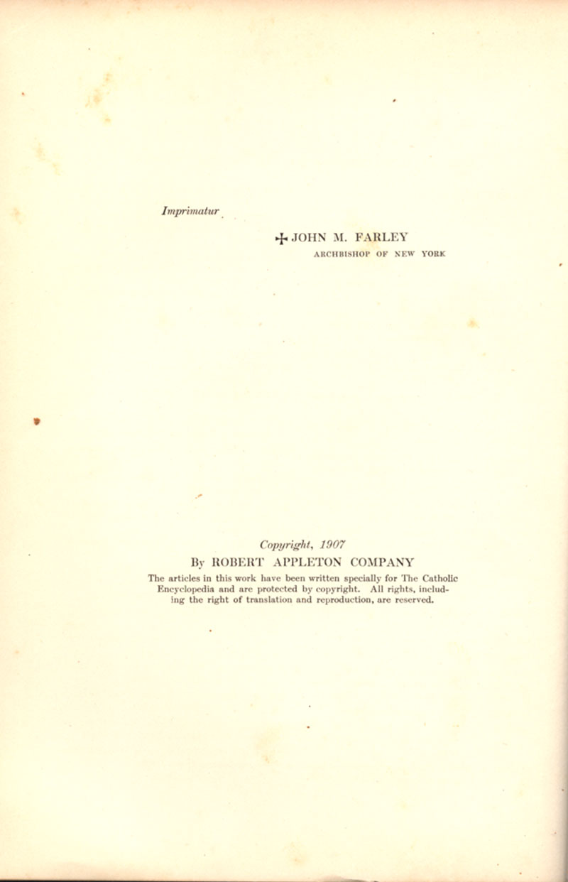 Catholic Encyclopedia Volume II - Baptism - page 257