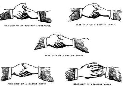Masonic Handshakes and grips - Duncan's Masonic Ritual and Monitor