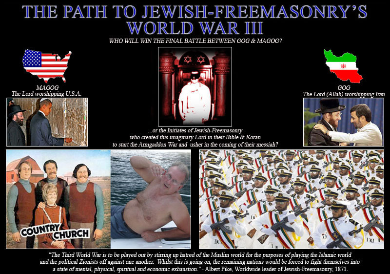 The Moronic Setup for Jewish Freemasonry's Armageddon War