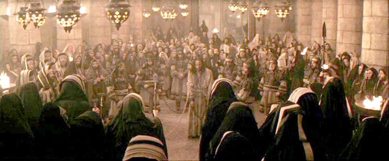 Christ's sentencing at the hands of Satanic Jewish Judges and rabbis