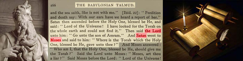 The god of Mosaic Law and the Ten Commandments is Satan