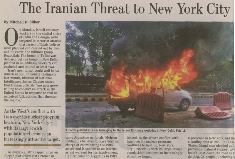 Iranian threat to New York City