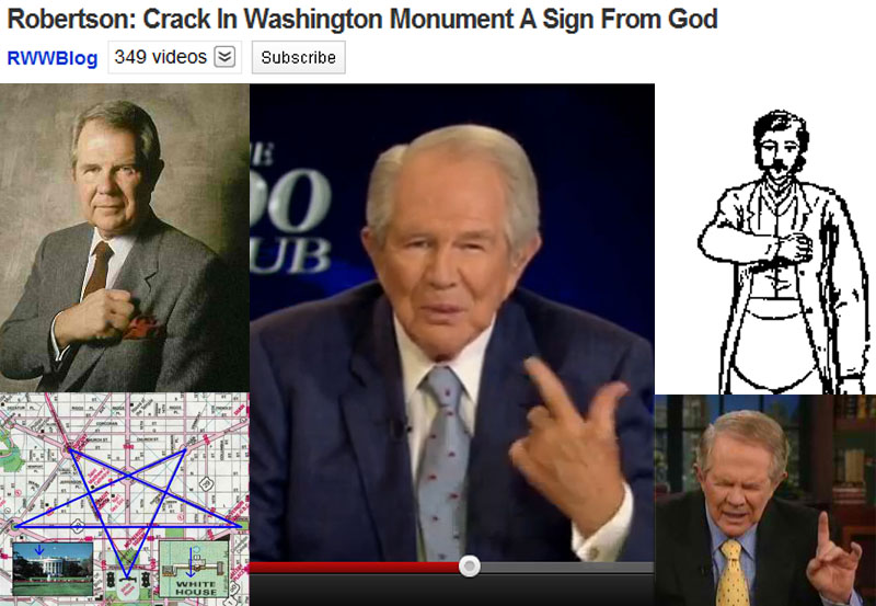 Freemason Pat Robertson was beside himself when Freemasonry's Alta Vendita deception showed cracks.